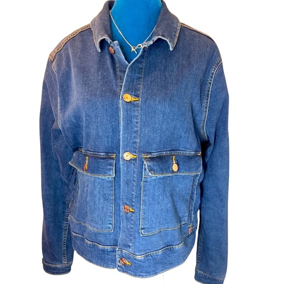 LuLaRoe Harvey Jean Jacket - Picture 10 of 10